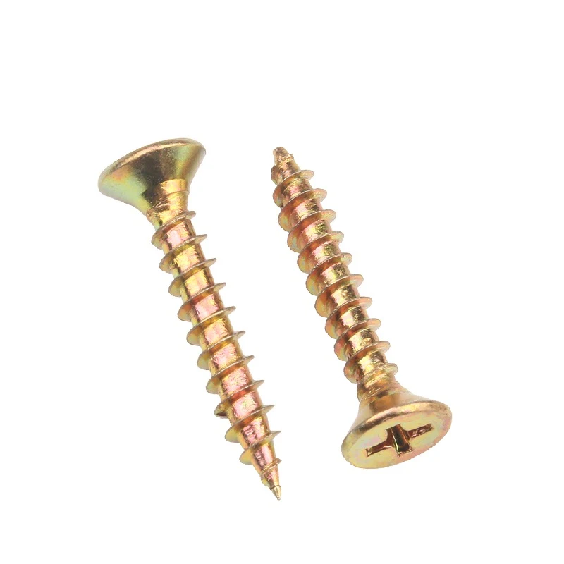 Color Yellow Zinc Plated Steel Drywall Screws
