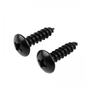 Cross large Pan head screw DIN968 high strength round head Flat tapping screw with gasket