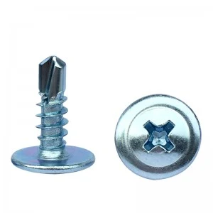 304 stainless steel thin flat head cross recessed tapping screw Cross drilling screw