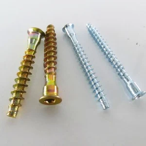 Countersunk hexagon socket head tapping screws Yellow zinc plating Wood screws