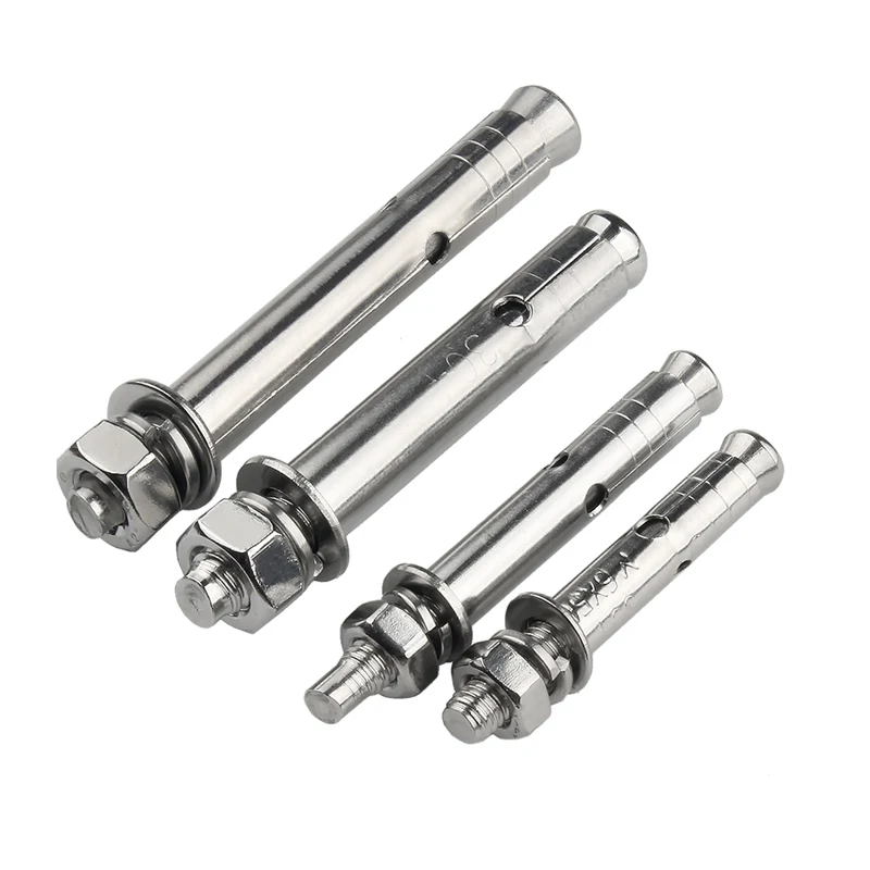 White Blue Zinc Plated Carbon Steel Wedge Anchor Bolts