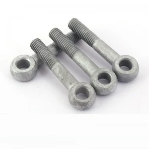 High Strength Grade 4.8 8.8 10.9 12.9 Steel Hot Dip Galvanized HDG DIN444 Eye Bolts