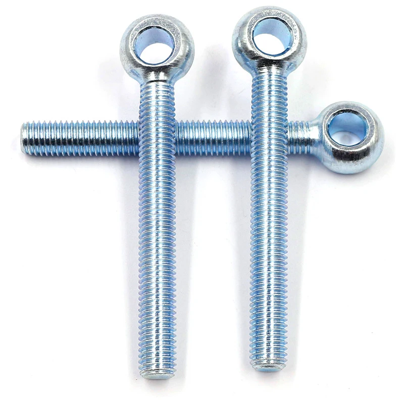 High Strength Grade 4.8 8.8 10.9 12.9 Steel Zinc Plated DIN444 Eye Bolts (12)