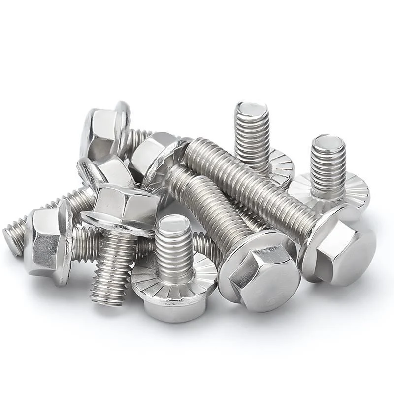 Stainless Steel A2-70 A4-80 SS201 SS304 SS316 DIN6921 Flange Bolts (9)