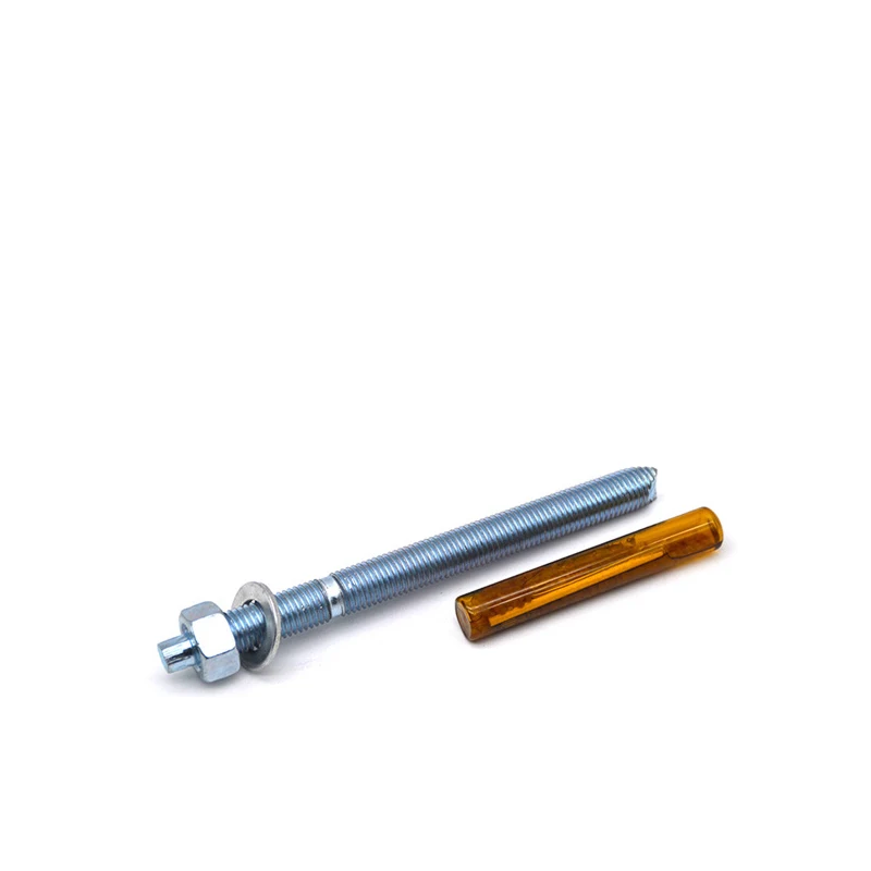 White Blue Zinc Plated Steel Chemical Anchor Bolts