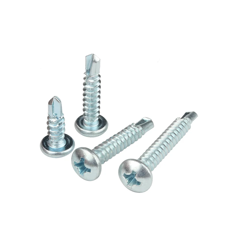 Zinc Plated Pan Head Drill Screw 