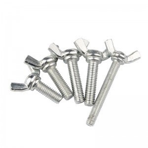 High Strength Grade 4.8 8.8 10.9 12.9 Galvanized White Blue Zinc Plated DIN316 Butterfly Wing Bolts
