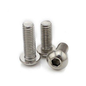 Stainless Steel A2-70 A4-80 SS201 SS304 SS316 ISO7380 Button Head Hex Socket Bolts