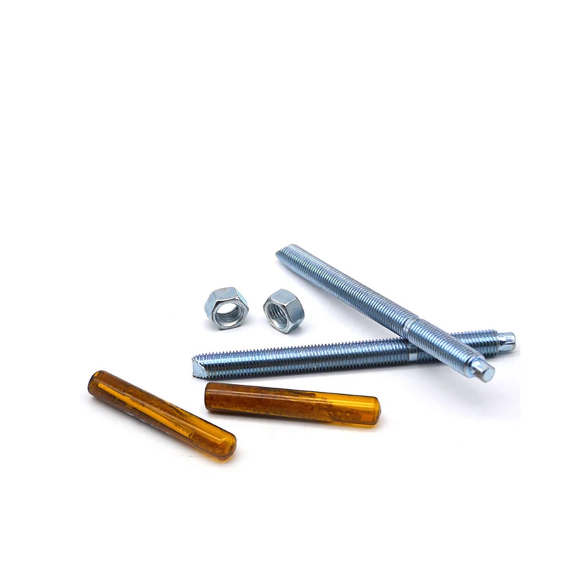 White Blue Zinc Plated Steel Chemical Anchor Bolts