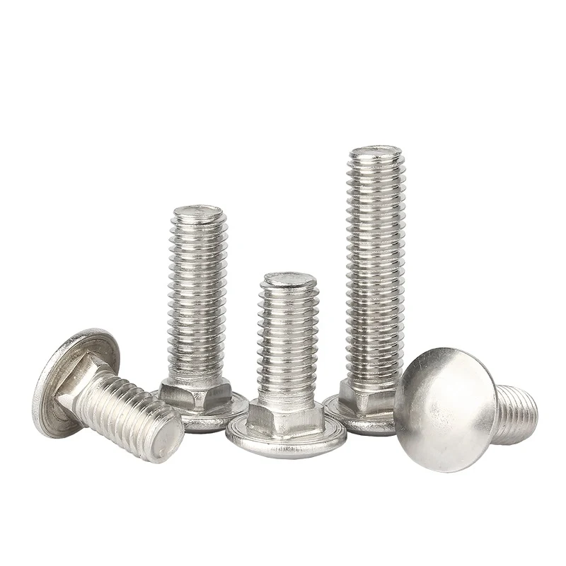 Stainless Steel SS201 SS304 SS316 A2-70 A4-80 DIN603 Carriage Bolts (2)