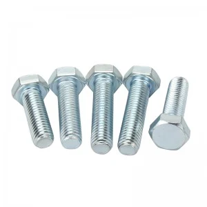 High Strength Grade 8.8 10.9 12.9 Steel DIN931 DIN933 Zinc Plated Hex Bolts