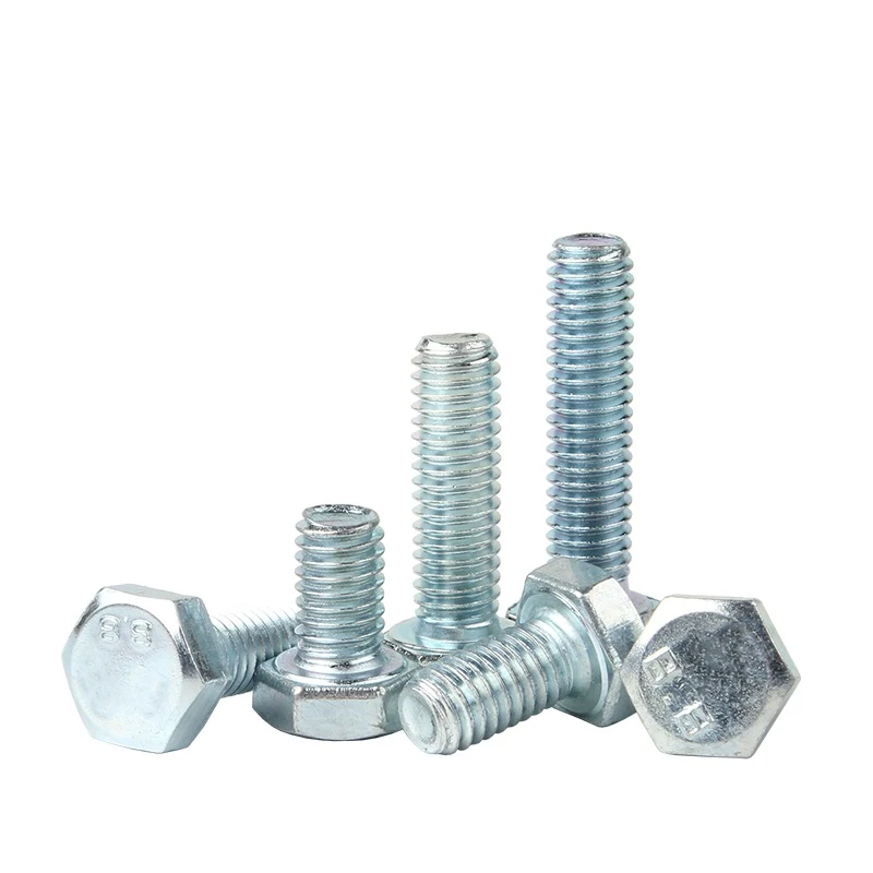 High Strength Grade 8.8 10.9 12.9 Steel DIN931 DIN933 Zinc Plated Hex Bolts (2)