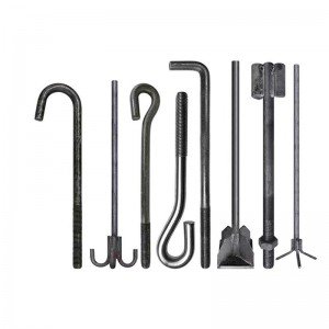 High Strength Grade j-Bolts L-bolt Anchor Bolts Embedded fixing bolts