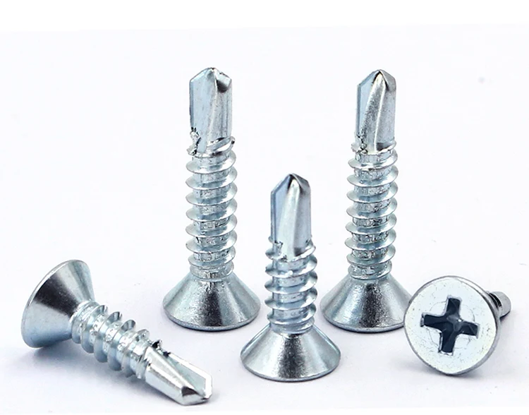 Galvanized 304 stainless steel drill tail screw Flat head dovetail self-tapping screw Featured Image