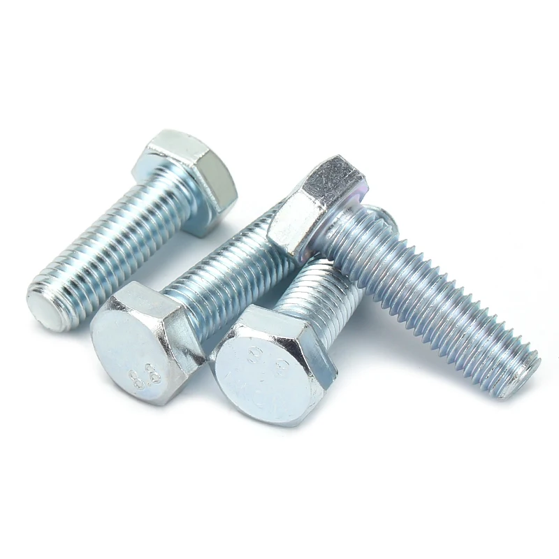 High Strength Grade 8.8 10.9 12.9 Steel DIN931 DIN933 Zinc Plated Hex Bolts (9)