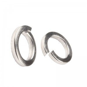 304 stainless steel spring washer Galvanizing of carbon steel with open elastic spring washer