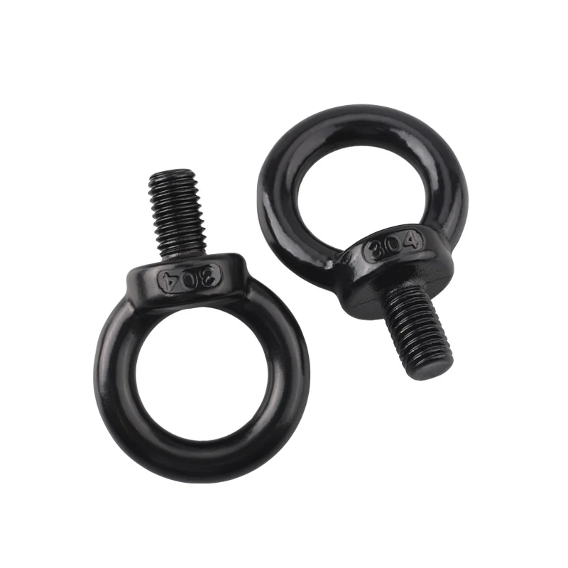 High Strength Grade 4.8 8.8 10.9 12.9 Steel Black Oxide DIN580 Eye Bolts (1)