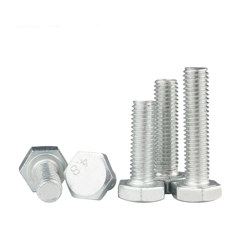 Grade 4.8 Carbon Steel DIN931 DIN933 Galvanized Zinc Plated Hex Bolts Featured Image