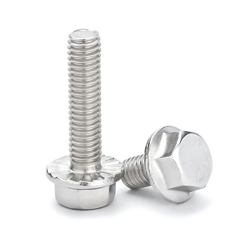 Stainless Steel A2-70 A4-80 SS201 SS304 SS316 DIN6921 Flange Bolts (7)
