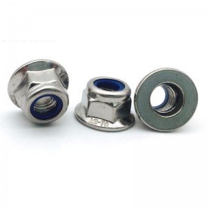 Stainless Steel A2-70 A4-80 SS201 SS304 SS316 DIN6926 DIN1663 Nylon Lock Nuts With Flange Flange Nylock Nuts