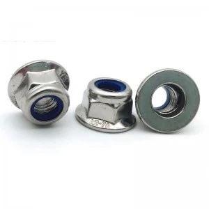 Stainless Steel A2-70 A4-80 SS201 SS304 SS316 DIN6926 DIN1663 Nylon Lock Nuts With Flange Flange Nylock Nuts