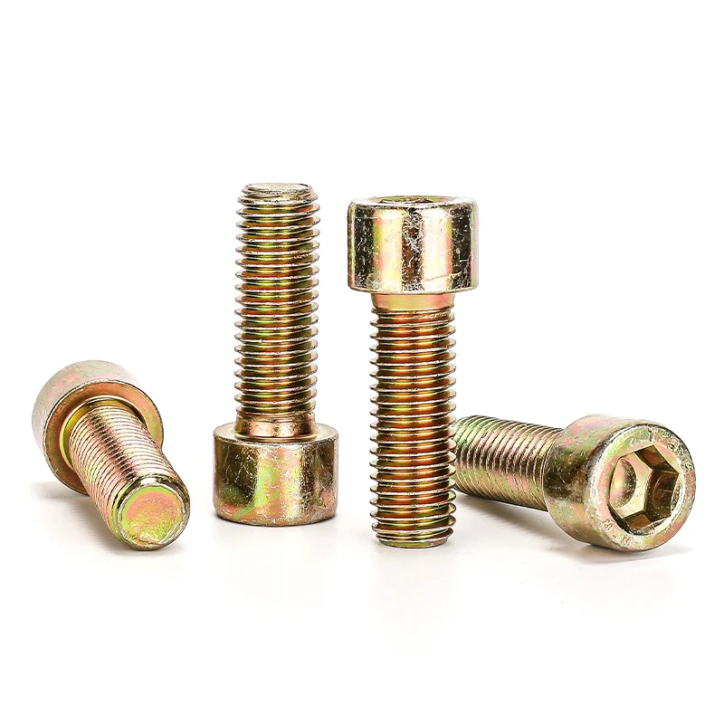 High Strength Grade 4.8 8.8 10.9 12.9 Steel Yellow Zinc Plated DIN912  ( (13)