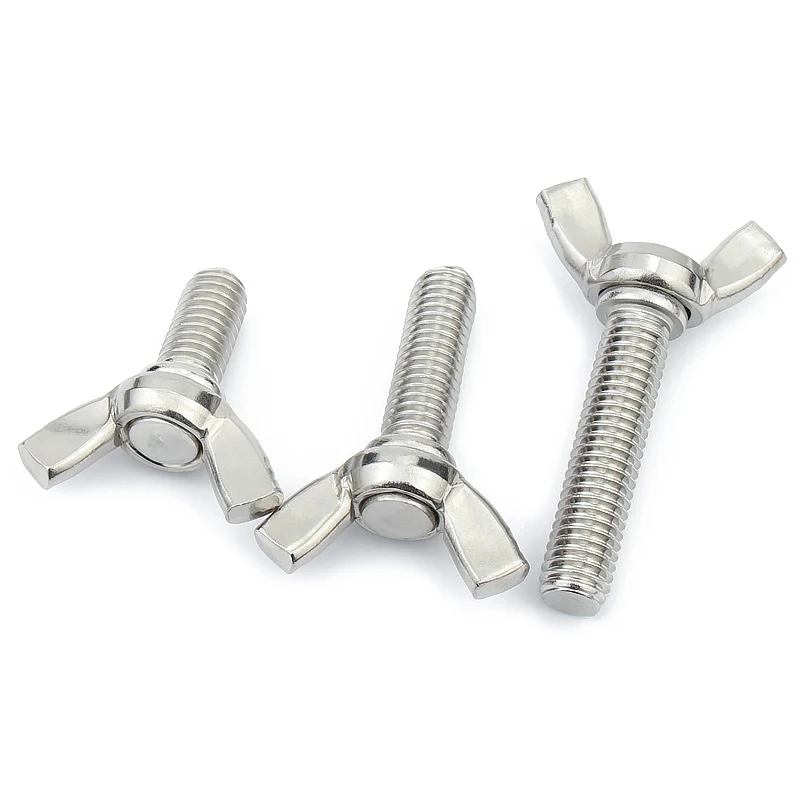 Stainless Steel A2-70 A4-80 SS201 SS304 SS316 DIN316 Butterfly Wing Bolts (5)