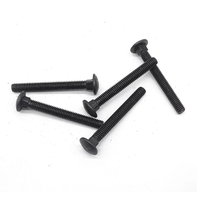 High Strength Grade 4.8 8.8 10.9 12.9 Black Oxide DIN603 Carriage Bolts (8)