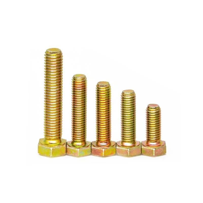 High Strength Grade 8.8 10.9 12.9 Steel DIN931 DIN933 Yellow Zinc Plated  ( (11)