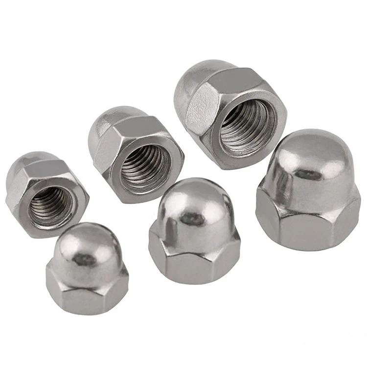 Stainless Steel A2-70 A4-80 SS201 SS304 SS316 DIN1587 Cap Nuts