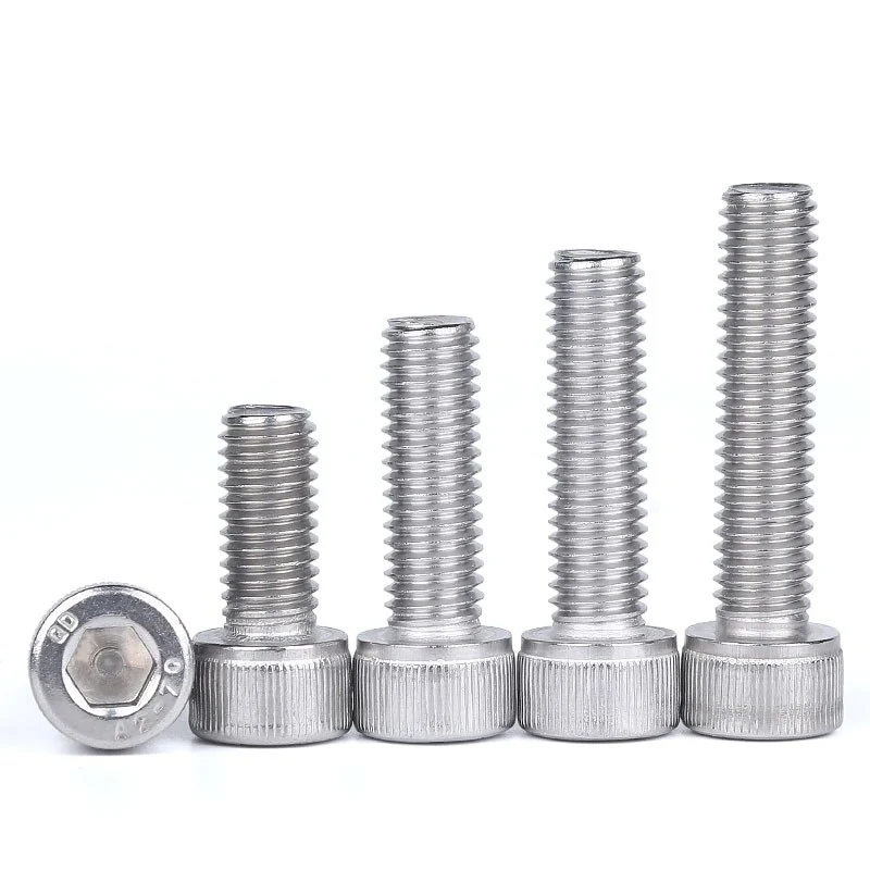 Stainless Steel SS201 SS304 SS316 A2-70 A4-80 DIN912 Allen Bolts (4)