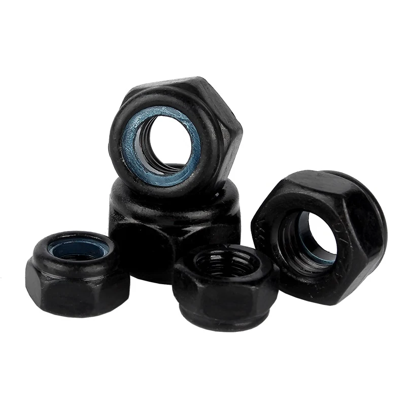 High Strength Grade 4 8 10 12 Steel Black Oxide DIN982 DIN985 Nylo ( (11)