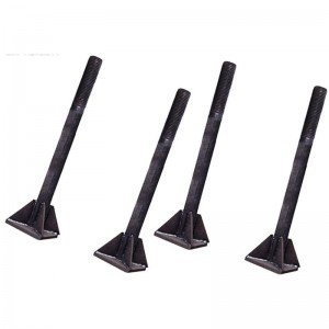 High Strength Grade Anchor bolt with plate grade 8.8 10.9 12.9