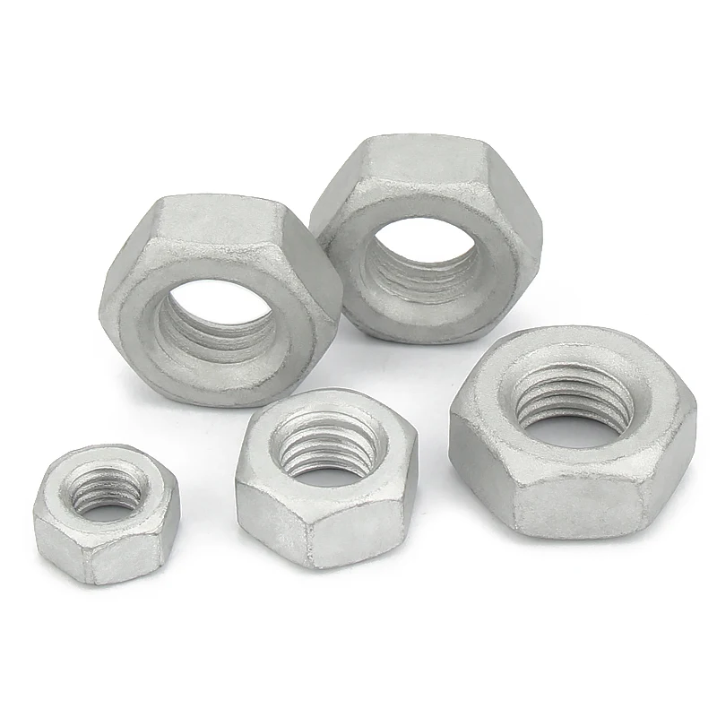 High Strength Grade 4 8 10 12 Steel Dacromet DIN934 Hex Nuts (8)