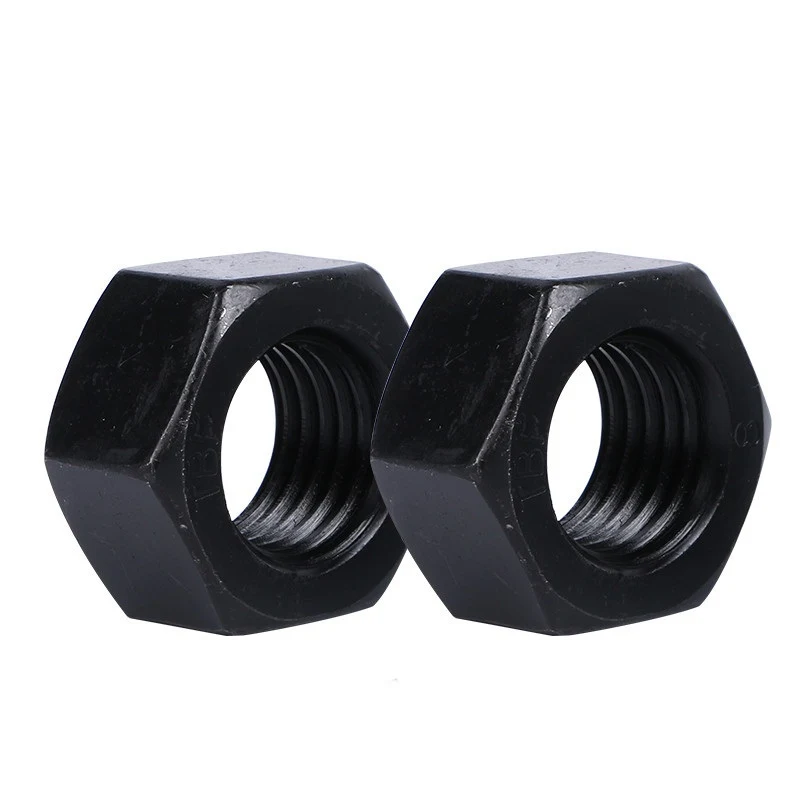 High Strength Grade 4 8 10 12 Steel Black Oxide DIN934 Hex Nuts (7)