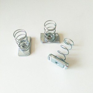 High Strength Grade 4 8 10 12 Steel Galvanized Blue White Zinc Plated Spring Channel Nuts
