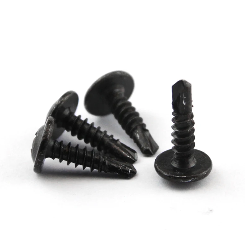 Black Phosphate Black Oxide Large Flat Head Drill Screw Self-drillng Screws