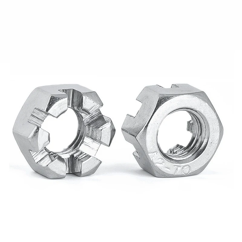 Stainless Steel A2-70 A4-80 SS201 SS304 SS316 DIN935 Castle Nuts (1)