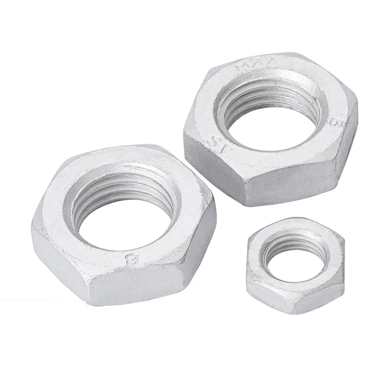 High Strength Grade 4 8 10 12 Steel Dacromet DIN934 Hex Nuts (9)