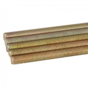Colored zinc plated lead screw yellow plated suspender DIN975 3m threaded rod
