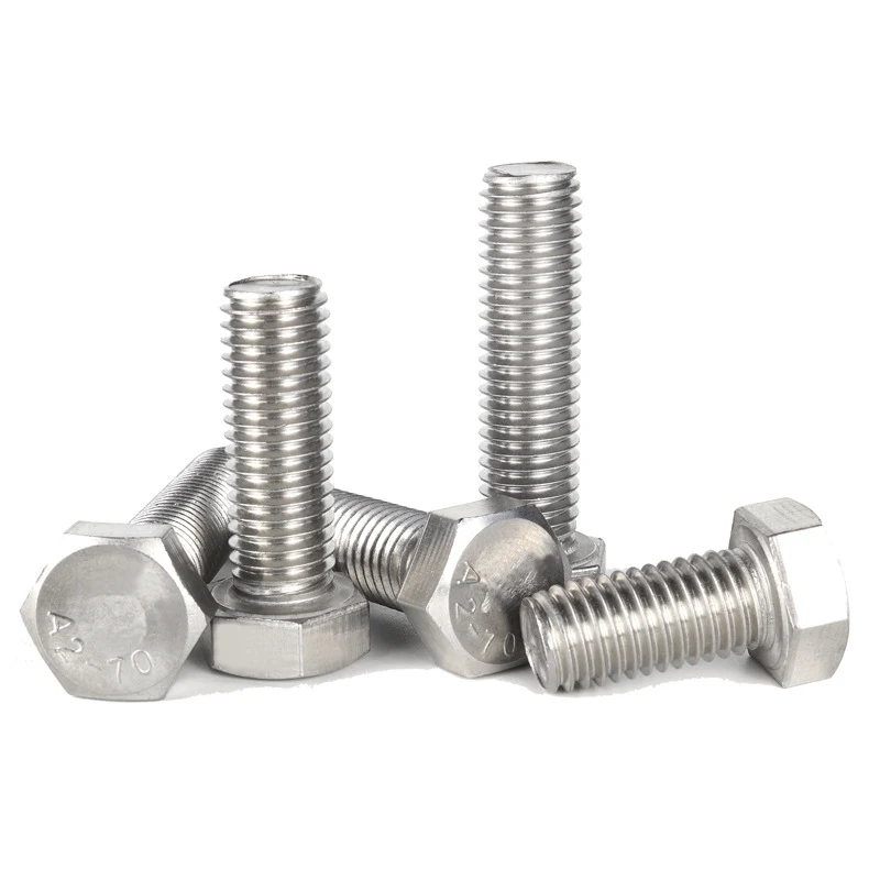 Stainless Steel SS201 SS304 SS316 A2-70 A4-80 Hex Bolts (3)