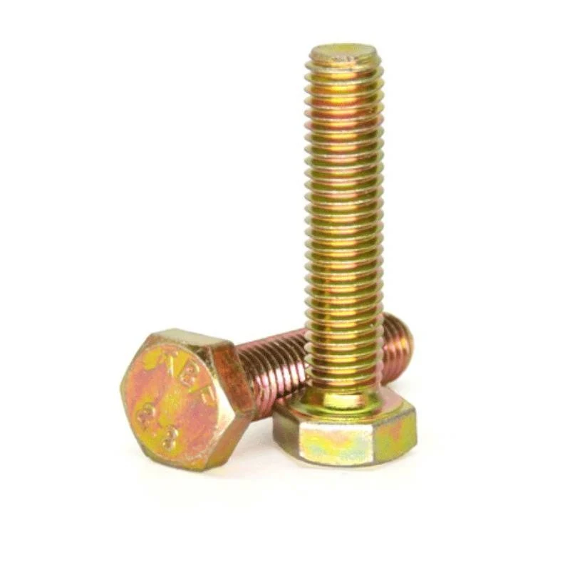 High Strength Grade 8.8 10.9 12.9 Steel DIN931 DIN933 Yellow Zinc Plated  (1)
