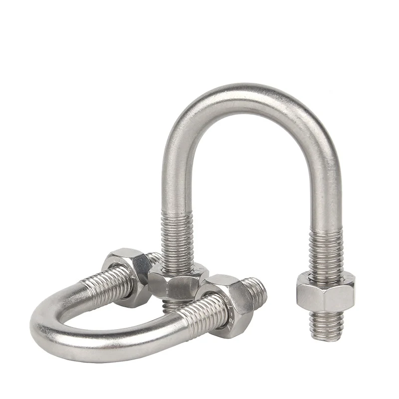 Stainless Steel A2-70 A4-80 SS201 SS304 SS316 DIN3570 U Bolts (2)