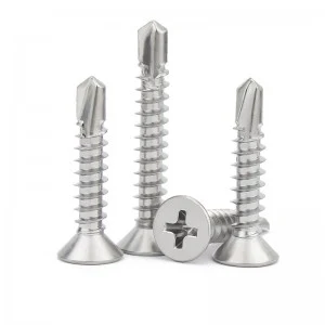 304 Stainless Steel Countersunk Screws Cross groove Flat head tapping screw