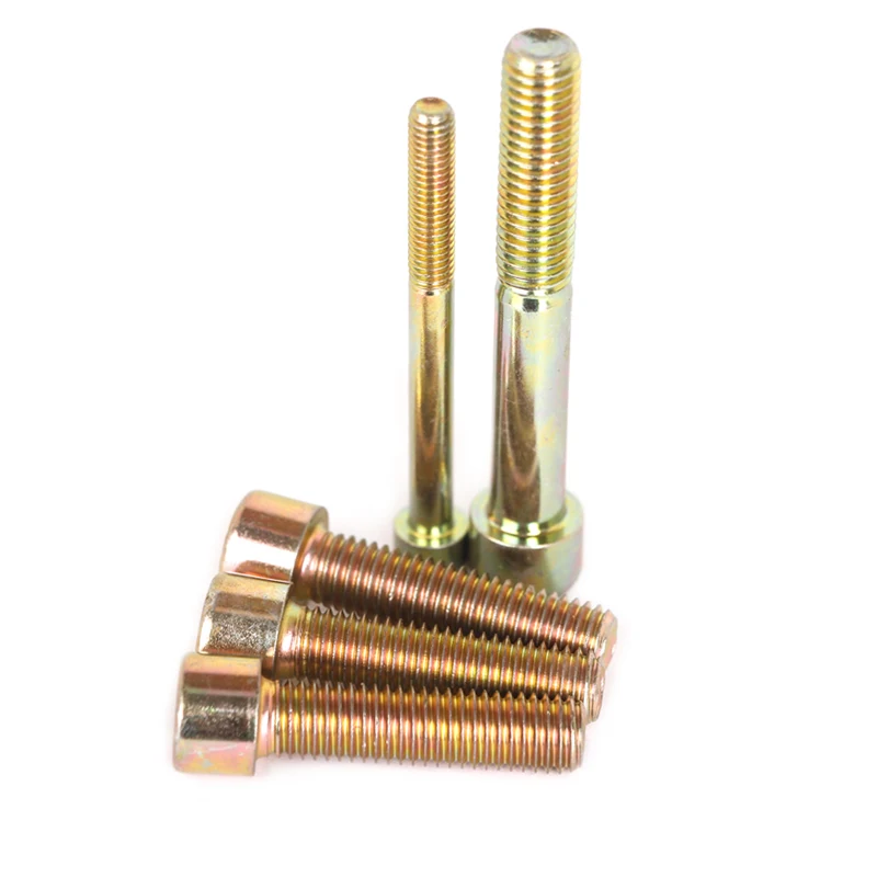 High Strength Grade 4.8 8.8 10.9 12.9 Steel Yellow Zinc Plated DIN912 Allen Bolts Featured Image