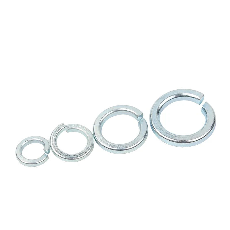 White Blue Zinc Plated Steel DIN127 Spring Washers