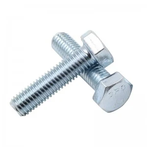 Grade 4.8 Carbon Steel DIN931 DIN933 Galvanized Zinc Plated Hex Bolts