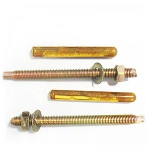 High strength stainless steel chemical anchor bolt Hot dip galvanizing and color plating bolt