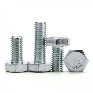 Grade 4.8 Carbon Steel DIN931 DIN933 Galvanized Zinc Plated Hex Bolts