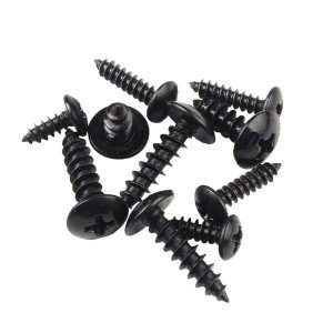 Cross large Pan head screw DIN968 high strength round head Flat tapping screw with gasket